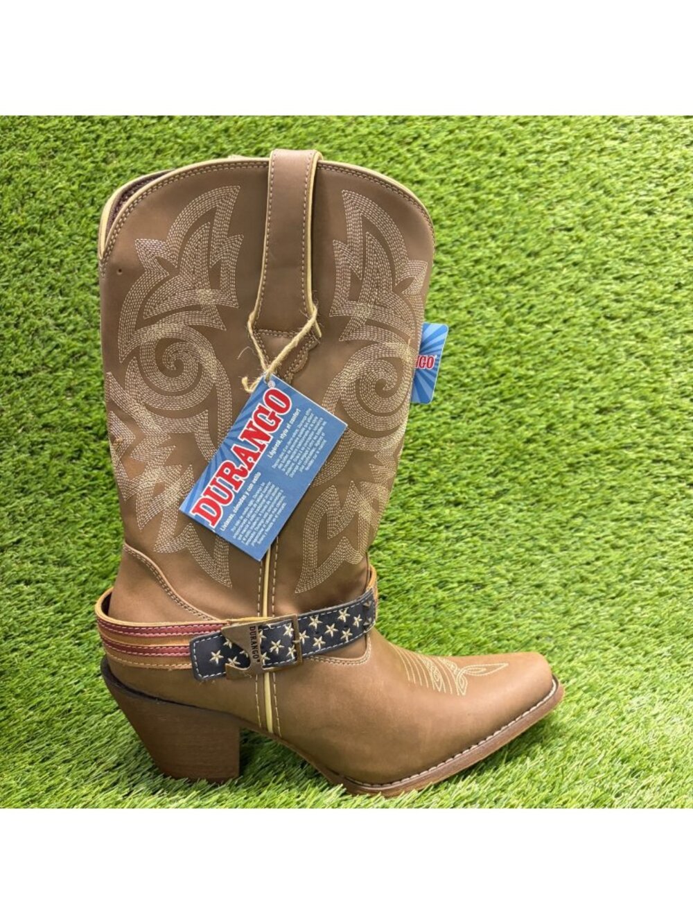 Durango Crush 12" Womens Size 11 Brown Cowgirl Western Snip Toe Fashion Boots